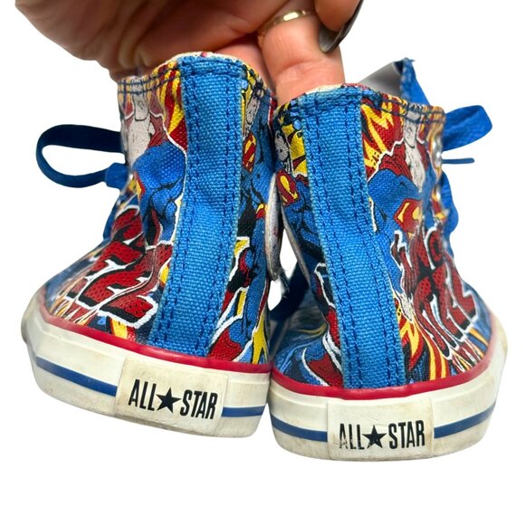 Converse Chuck Taylor All Star Superman High‑Top Sneakers Infant Size 8 | DC - Picture 6 of 17